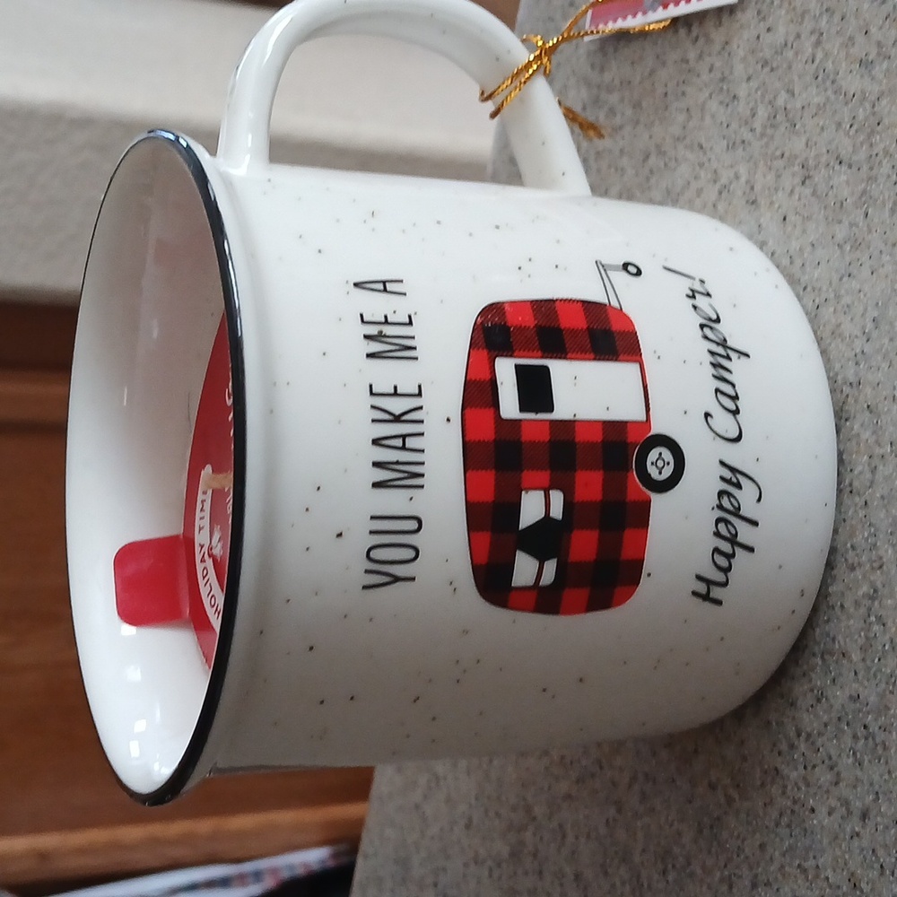 Holiday Time Reusable Coffe Mug Candle